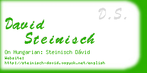 david steinisch business card